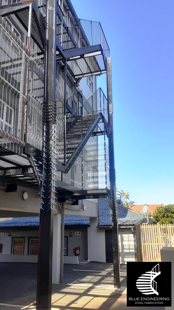 Residential Multi Story Fire Escape Staircase. Johannesburg, Pretoria, Durban, Gauteng, KwaZulu Natal and surrounding areas