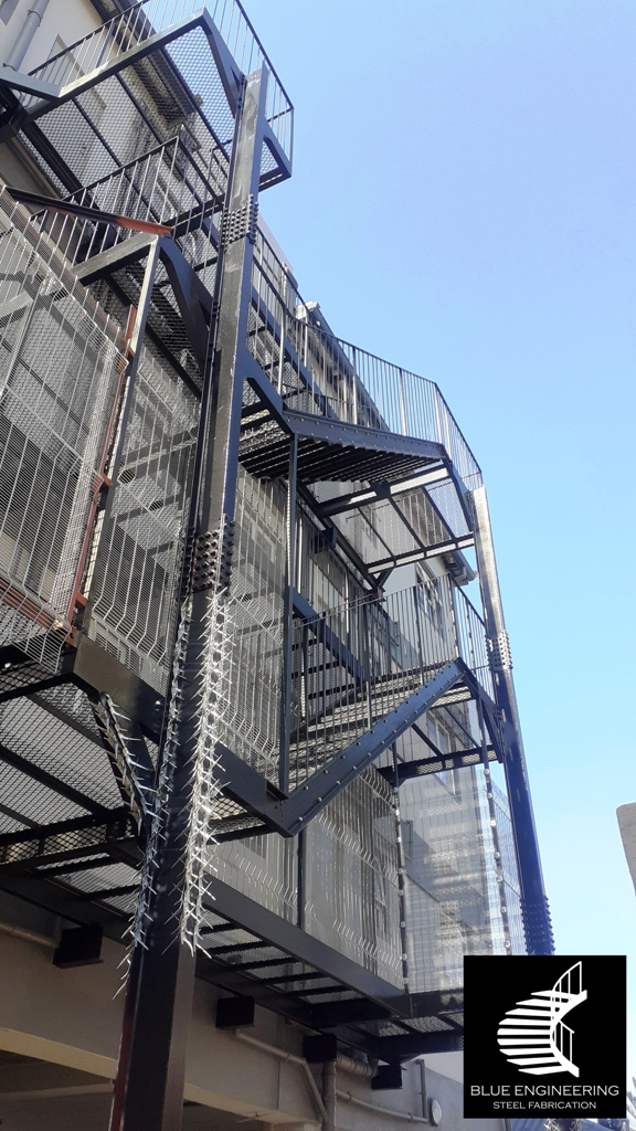 Residential Multi Story Fire Escape Staircase. Johannesburg, Pretoria, Durban, Gauteng, KwaZulu Natal and surrounding areas