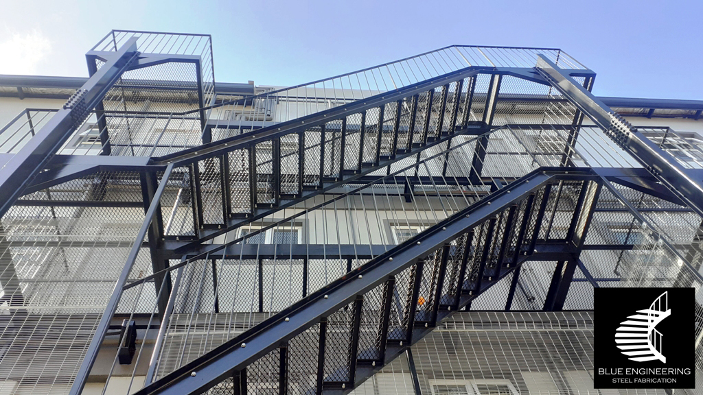 Residential Multi Story Fire Escape Staircase. Johannesburg, Pretoria, Durban, Gauteng, KwaZulu Natal and surrounding areas