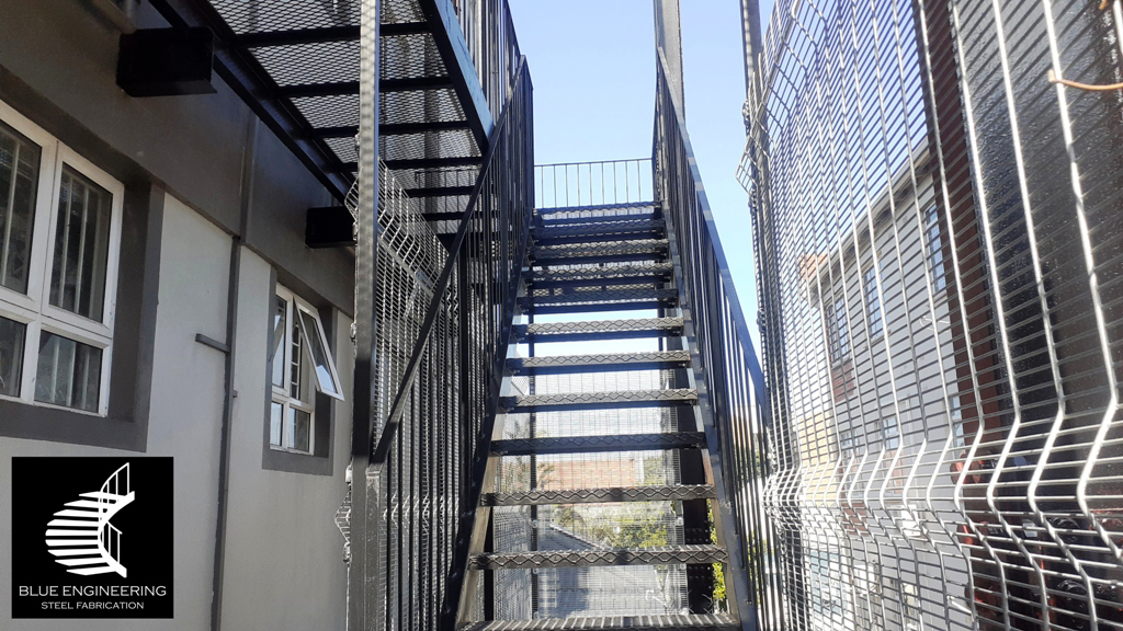 Residential Multi Story Fire Escape Staircase. Johannesburg, Pretoria, Durban, Gauteng, KwaZulu Natal and surrounding areas